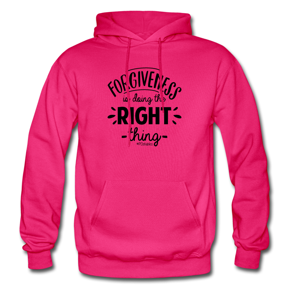 Forgiveness Is Doing The Right Thing B Gildan Heavy Blend Adult Hoodie - fuchsia