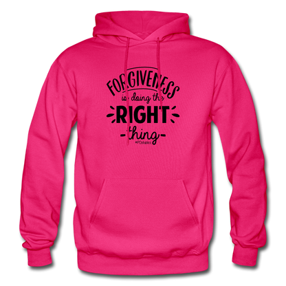 Forgiveness Is Doing The Right Thing B Gildan Heavy Blend Adult Hoodie - fuchsia