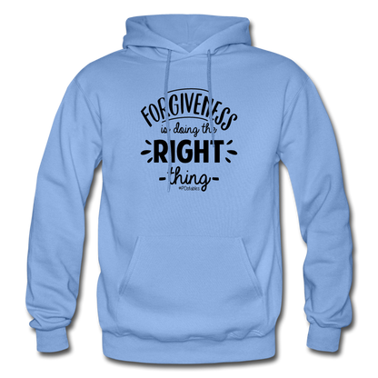 Forgiveness Is Doing The Right Thing B Gildan Heavy Blend Adult Hoodie - carolina blue