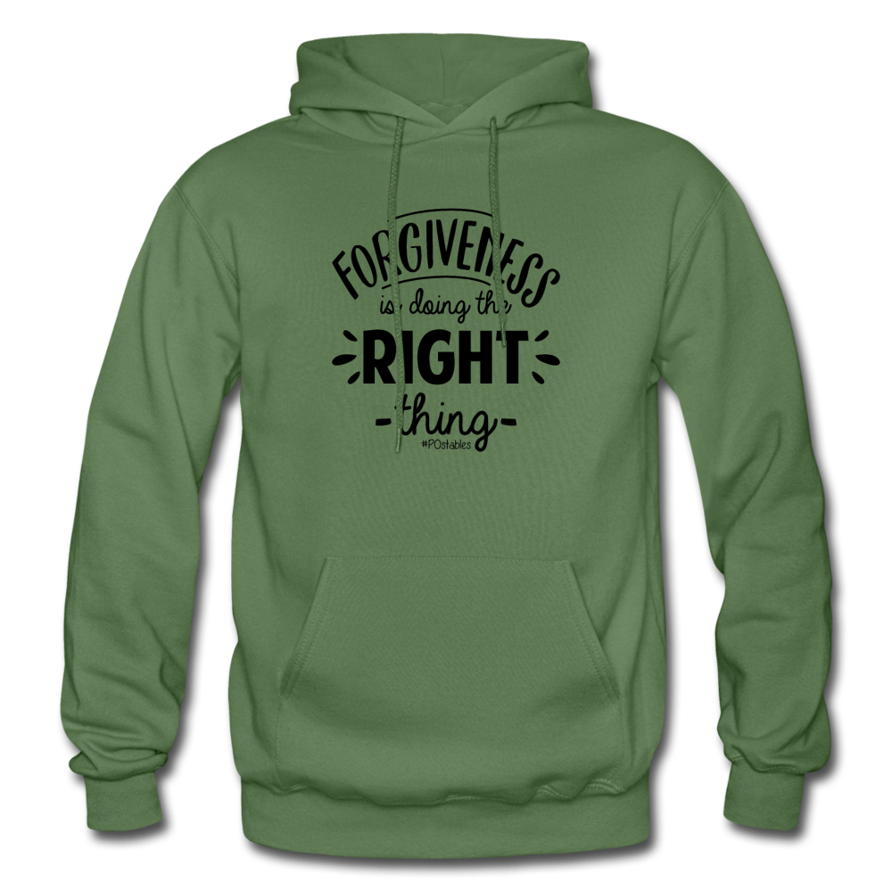 Forgiveness Is Doing The Right Thing B Gildan Heavy Blend Adult Hoodie - military green