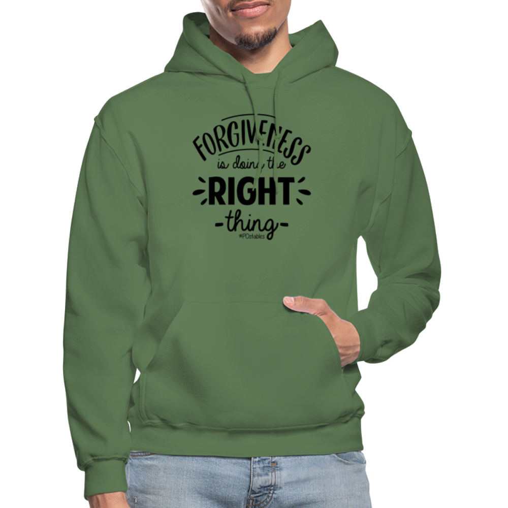 Forgiveness Is Doing The Right Thing B Gildan Heavy Blend Adult Hoodie - military green