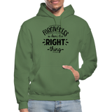 Forgiveness Is Doing The Right Thing B Gildan Heavy Blend Adult Hoodie - military green