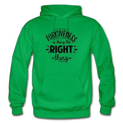 Forgiveness Is Doing The Right Thing B Gildan Heavy Blend Adult Hoodie - kelly green