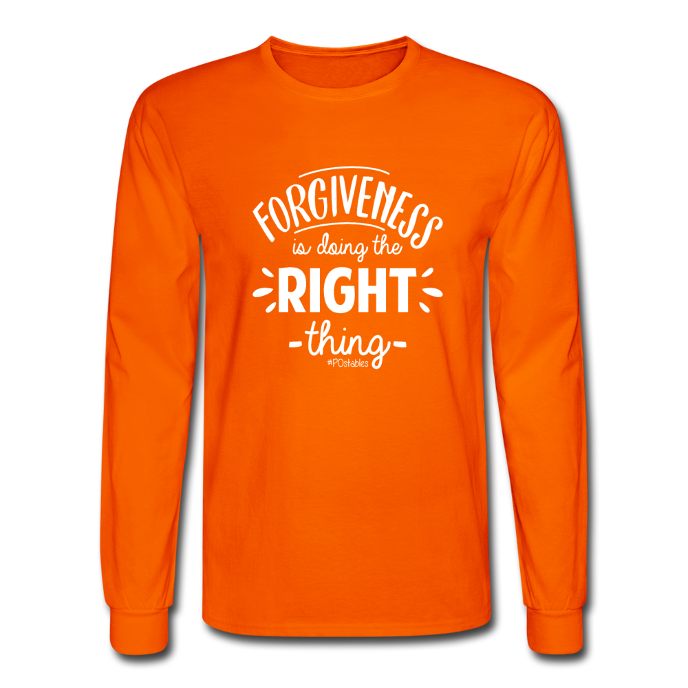 Forgiveness Is Doing The Right Thing W Men's Long Sleeve T-Shirt - orange