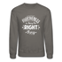 Forgiveness Is Doing The Right Thing W Crewneck Sweatshirt - asphalt gray