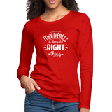 Forgiveness Is Doing The Right Thing W Women's Premium Long Sleeve T-Shirt - red