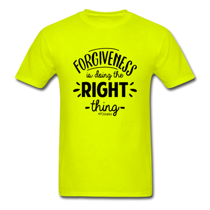 Forgiveness Is Doing The Right Thing B Unisex Classic T-Shirt - safety green