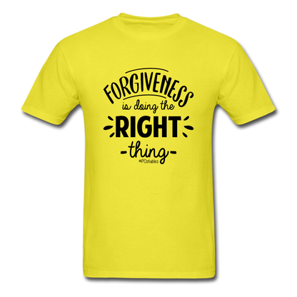 Forgiveness Is Doing The Right Thing B Unisex Classic T-Shirt - yellow