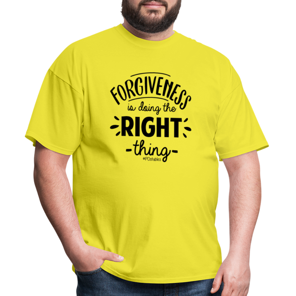 Forgiveness Is Doing The Right Thing B Unisex Classic T-Shirt - yellow