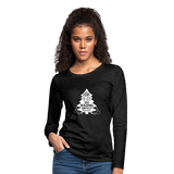 Perhaps The Rock Was Holding Onto It W Women's Premium Long Sleeve T-Shirt - charcoal grey