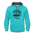 Forgiveness Is Doing The Right Thing B Contrast Hoodie - scuba blue/asphalt