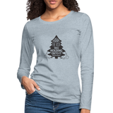 Perhaps The Rock Was Holding Onto It B Women's Premium Long Sleeve T-Shirt - heather ice blue