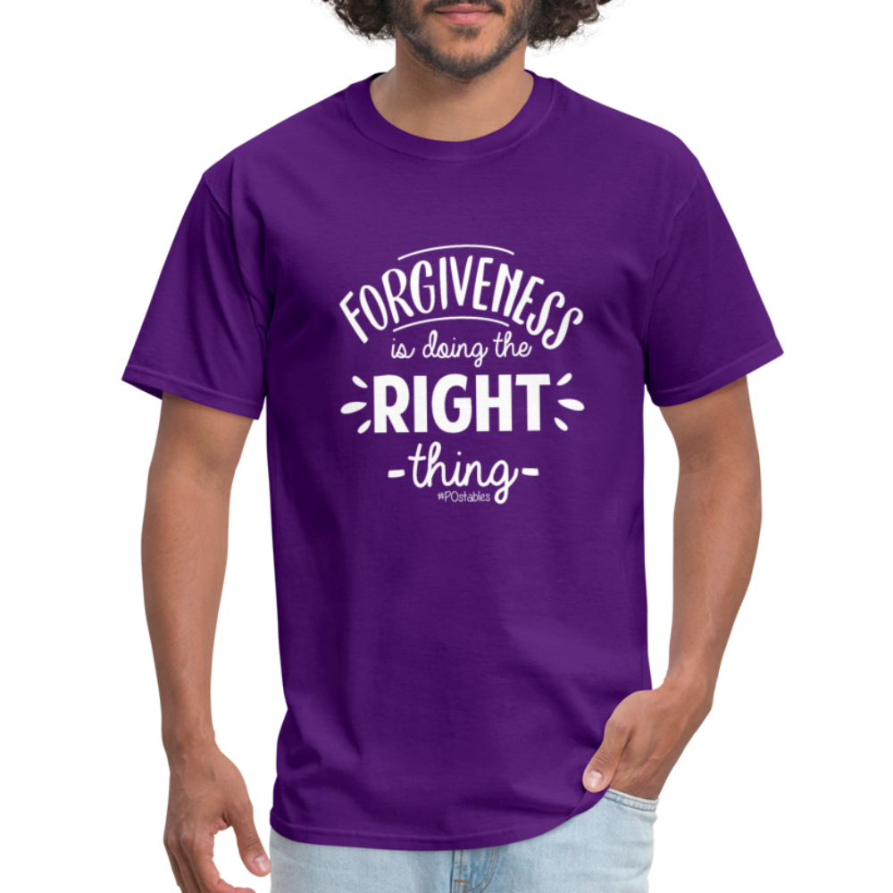 Forgiveness Is Doing The Right Thing W Unisex Classic T-Shirt - purple