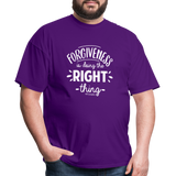 Forgiveness Is Doing The Right Thing W Unisex Classic T-Shirt - purple
