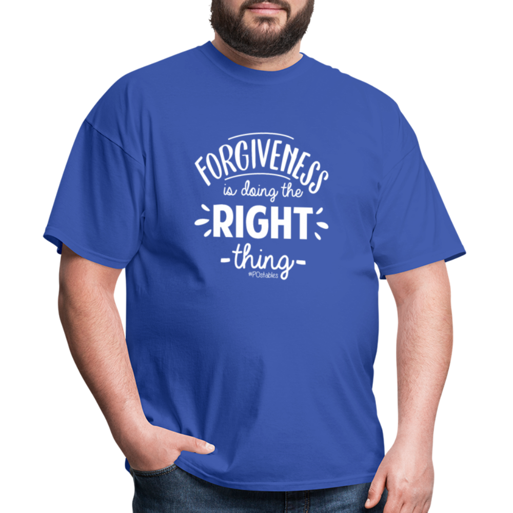 Forgiveness Is Doing The Right Thing W Unisex Classic T-Shirt - royal blue
