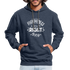 Forgiveness Is Doing The Right Thing W Contrast Hoodie - indigo heather/asphalt