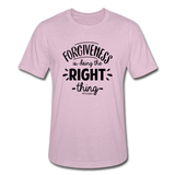 Forgiveness Is Doing The Right Thing B Unisex Heather Prism T-Shirt - heather prism lilac