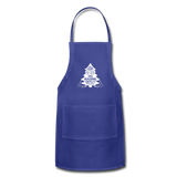 Perhaps The Rock Was Holding Onto It W Adjustable Apron - royal blue