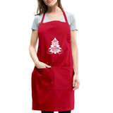 Perhaps The Rock Was Holding Onto It W Adjustable Apron - red