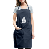 Perhaps The Rock Was Holding Onto It W Adjustable Apron - navy