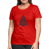 Perhaps The Rock Was Holding Onto It B Women’s Premium T-Shirt - red