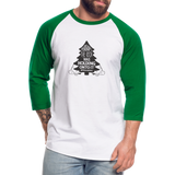 Perhaps The Rock Was Holding Onto It B Baseball T-Shirt - white/kelly green