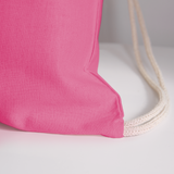 Perhaps The Rock Was Holding Onto It B Cotton Drawstring Bag - pink