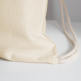Perhaps The Rock Was Holding Onto It B Cotton Drawstring Bag - natural
