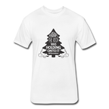 Perhaps The Rock Was Holding Onto It B Fitted Cotton/Poly T-Shirt by Next Level - white