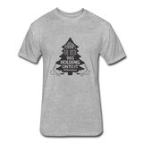 Perhaps The Rock Was Holding Onto It B Fitted Cotton/Poly T-Shirt by Next Level - heather gray