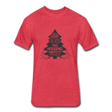 Perhaps The Rock Was Holding Onto It B Fitted Cotton/Poly T-Shirt by Next Level - heather red