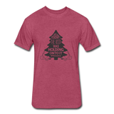 Perhaps The Rock Was Holding Onto It B Fitted Cotton/Poly T-Shirt by Next Level - heather burgundy