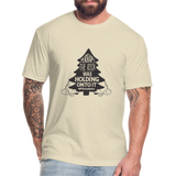Perhaps The Rock Was Holding Onto It B Fitted Cotton/Poly T-Shirt by Next Level - heather cream