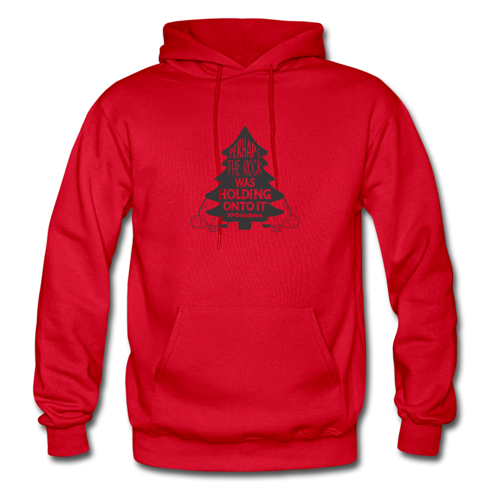 Perhaps The Rock Was Holding Onto It B Gildan Heavy Blend Adult Hoodie - red