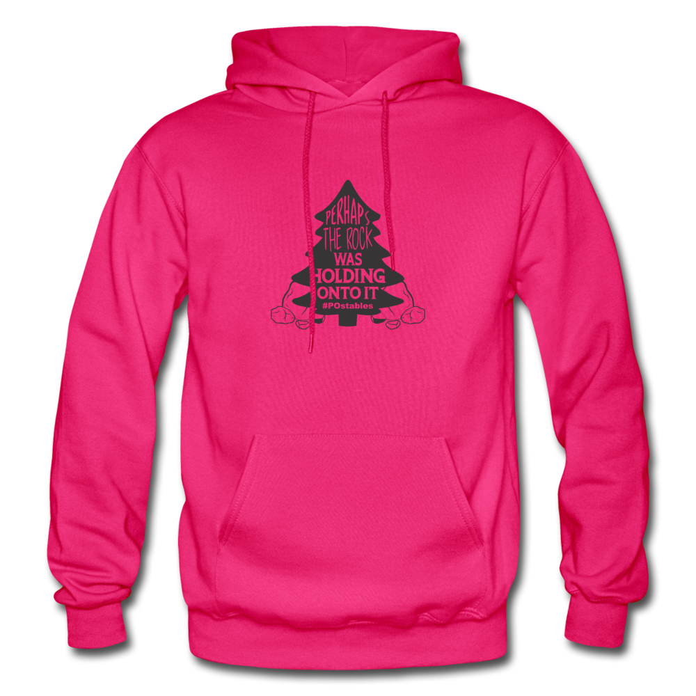 Perhaps The Rock Was Holding Onto It B Gildan Heavy Blend Adult Hoodie - fuchsia