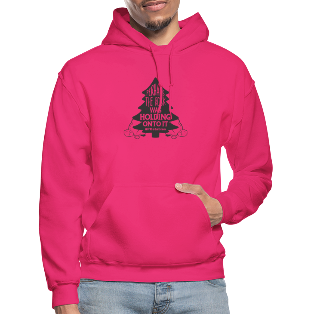 Perhaps The Rock Was Holding Onto It B Gildan Heavy Blend Adult Hoodie - fuchsia