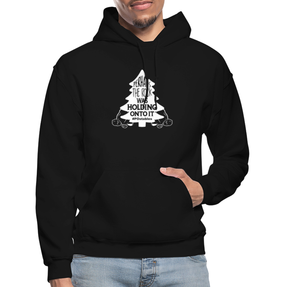 Perhaps The Rock Was Holding Onto It W Gildan Heavy Blend Adult Hoodie - black