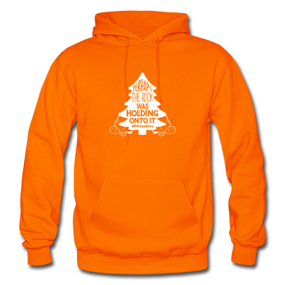 Perhaps The Rock Was Holding Onto It W Gildan Heavy Blend Adult Hoodie - orange