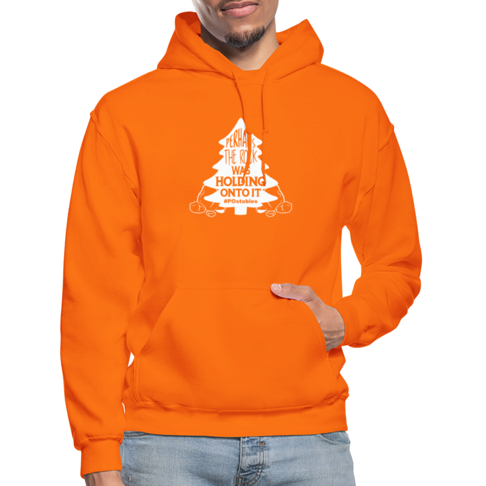 Perhaps The Rock Was Holding Onto It W Gildan Heavy Blend Adult Hoodie - orange