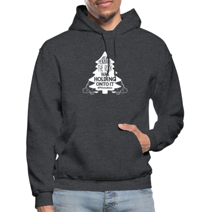 Perhaps The Rock Was Holding Onto It W Gildan Heavy Blend Adult Hoodie - charcoal grey