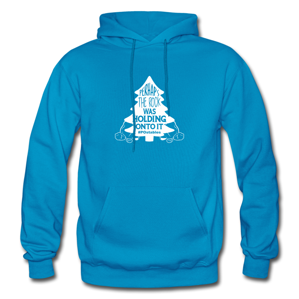 Perhaps The Rock Was Holding Onto It W Gildan Heavy Blend Adult Hoodie - turquoise