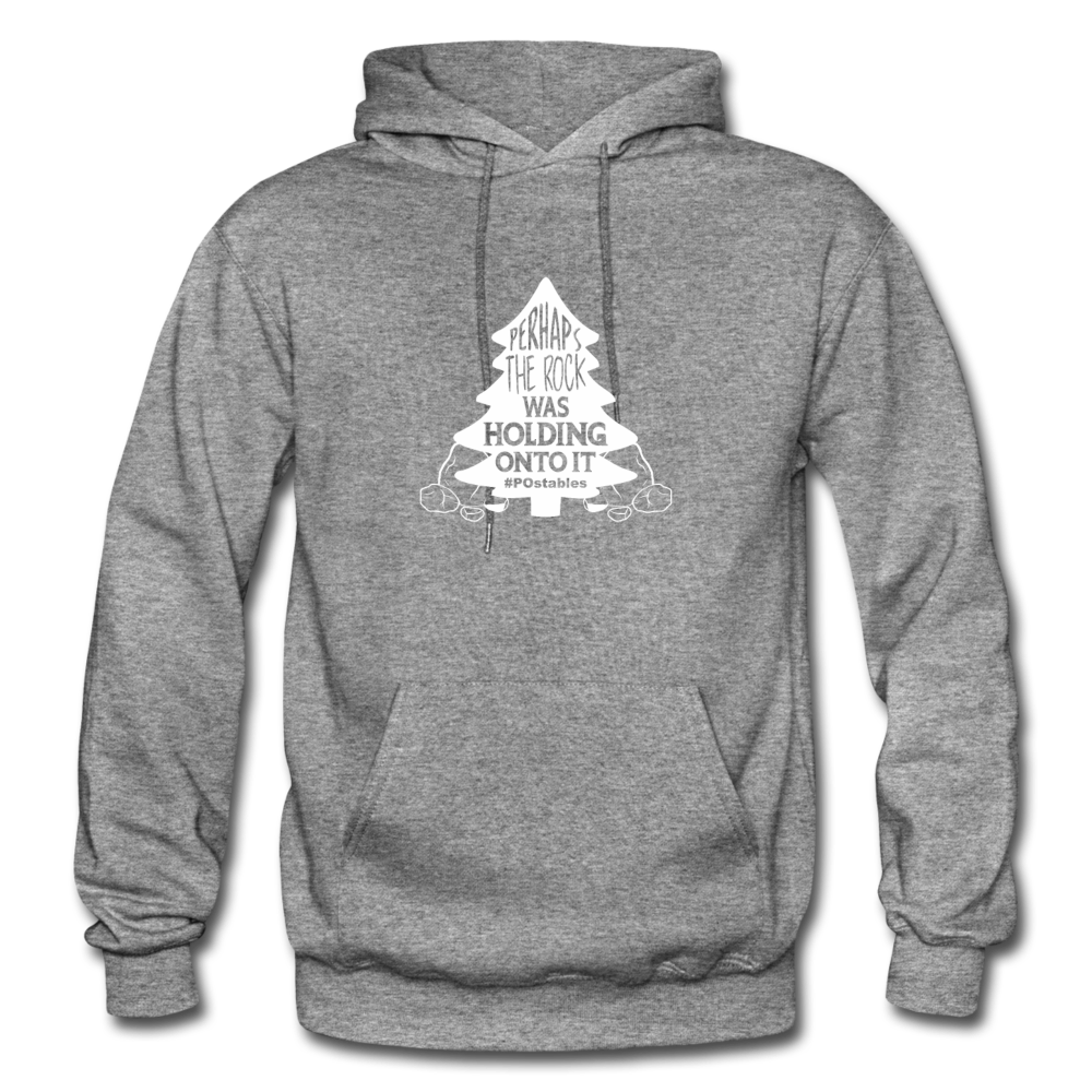 Perhaps The Rock Was Holding Onto It W Gildan Heavy Blend Adult Hoodie - graphite heather