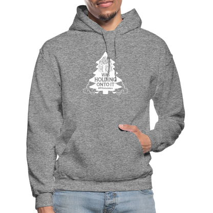 Perhaps The Rock Was Holding Onto It W Gildan Heavy Blend Adult Hoodie - graphite heather