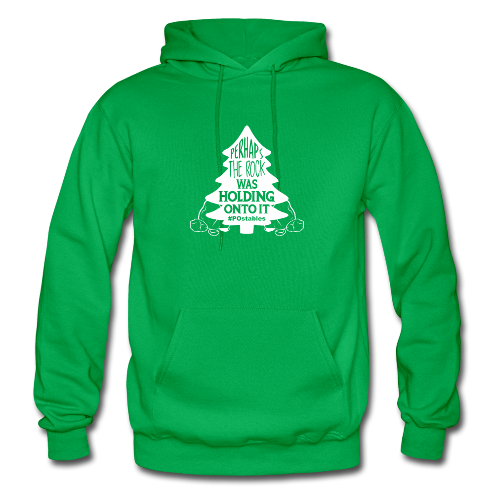 Perhaps The Rock Was Holding Onto It W Gildan Heavy Blend Adult Hoodie - kelly green