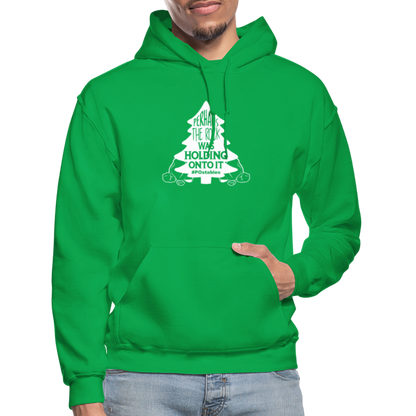 Perhaps The Rock Was Holding Onto It W Gildan Heavy Blend Adult Hoodie - kelly green