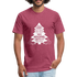 Perhaps The Rock Was Holding Onto It W Fitted Cotton/Poly T-Shirt by Next Level - heather burgundy