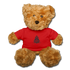 Perhaps The Rock Was Holding Onto It B Teddy Bear - red