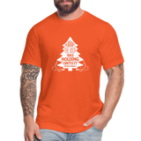 Perhaps The Rock Was Holding Onto It W Unisex Jersey T-Shirt by Bella + Canvas - orange