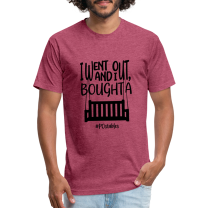 I Bought A Porch Swing B Fitted Cotton/Poly T-Shirt by Next Level - heather burgundy