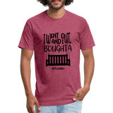 I Bought A Porch Swing B Fitted Cotton/Poly T-Shirt by Next Level - heather burgundy